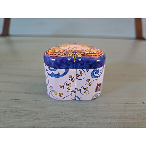 Brighton Jewelry Heart Shaped Empty Tin Collectible Box Keepsake Gift Trinket - Picture 6 of 7